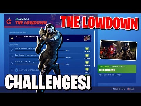 How To Complete The 'LOWDOWN' Challenges In Fortnite Battle Royale!
