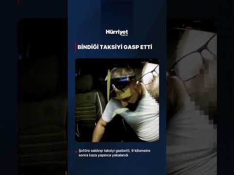 #Antalya'da taksici ile gaspçı arasındaki mücadele kameraya yansıdı #taksi