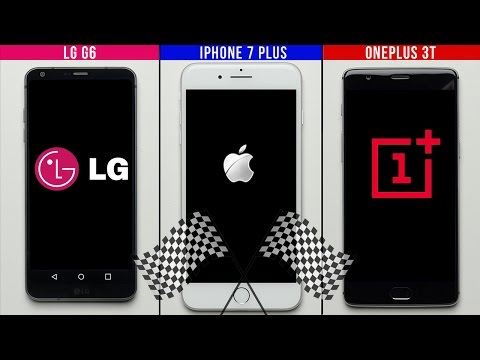 LG G6 vs iPhone 7 Plus vs OnePlus 3T, speed test tra 3 top gamma LG G6 vs iPhone 7 Plus vs OnePlus 3T, speed test tra 3 top gamma
