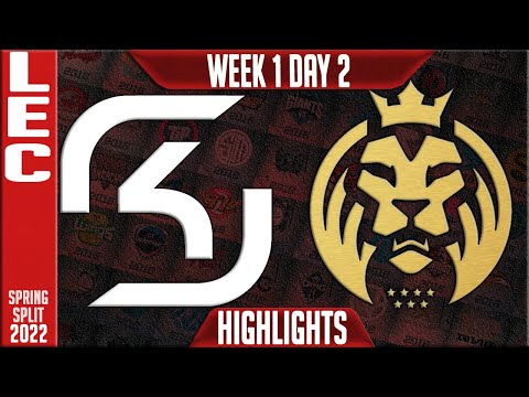SK vs MAD Highlights | LEC Spring 2022 W1D2 | SK Gaming vs MAD Lions