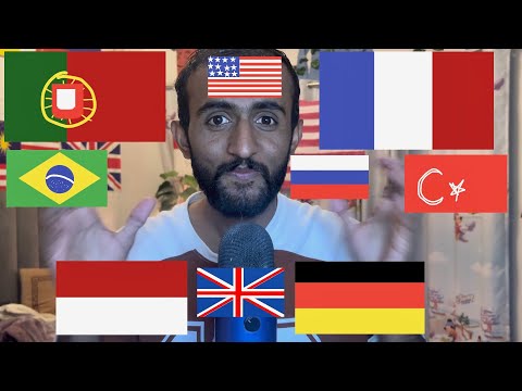 ASMR In Different Languages 🇺🇸🇧🇷