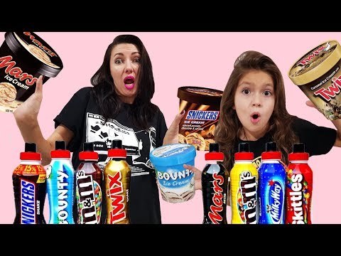 КОКТЕЙЛИ против МОРОЖЕНОГО // ОБМАНИ СОПЕРНИКА Челлендж // Skittles, Snikers, Mars, M&M's