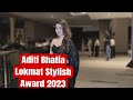 Aditi Bhatia Looks Beautiful In Black Saree At Red Carpet Of Lokmat Stylish Award 23 Aditi Bhatia