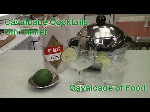Cavalcade Cocktails:  Gin Gimlet - a classic cocktail with just three ingredients!