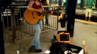 Heidi  Kole on  the Downtown  "A" singing  Bill Withers cover,  "Use Me Up"