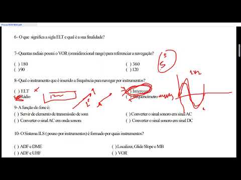 Simulado ANAC / Sistemas de Comunicação e Navegação / #aviação #anac #mecanicodeaviao