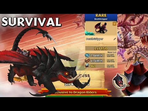DEATHGRIPPER Titan Mode Max Level 150 - Rare DeathGripper - Dragons: Rise of Berk