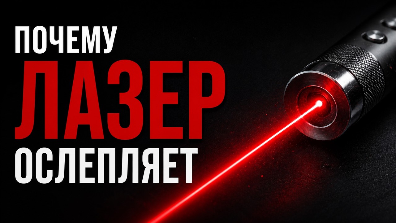 Почему лазер ослепляет?