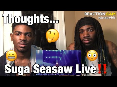 180825 Love Yourself concert  Trivia 轉 : Seasaw SUGA focus | 4k REACTION!!!