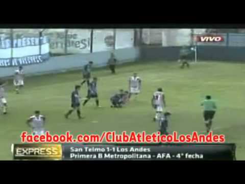 Fecha Nº04 Primera B Metropolitana - San Telmo 1 - Los Andes 1 25.08.2012