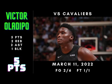 Victor Oladipo 5 PTS, 2 REB, 2 AST, 1 BLK vs Cavaliers - Mar 11, 2022