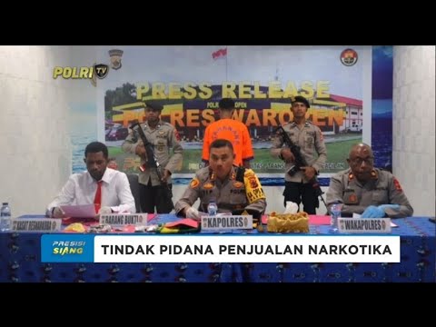 POLRES WAROPEN RILIS PENGUNGKAPAN KASUS NARKOTIKA JENIS GANJA 94,51 GRAM