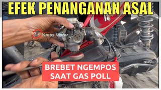 The effect of careless handling, the carburetor beat becomes stuttering and slows down when the p...