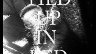 YELLOW _ tied up in red-