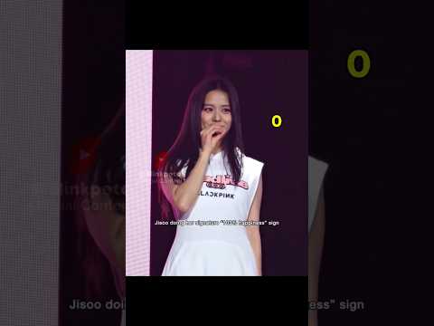 Jisoo doing her signature "103% happiness" sign 😱😳 #blackpink #shorts #jisoo
