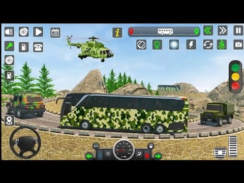 US Army Bus Driving | Military Transporter squad