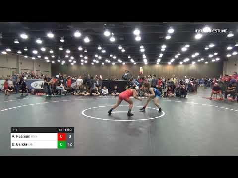 117 Lbs Rr Rnd 2 Aja Pearson Texas C Vs Danielle Garcia California Blue