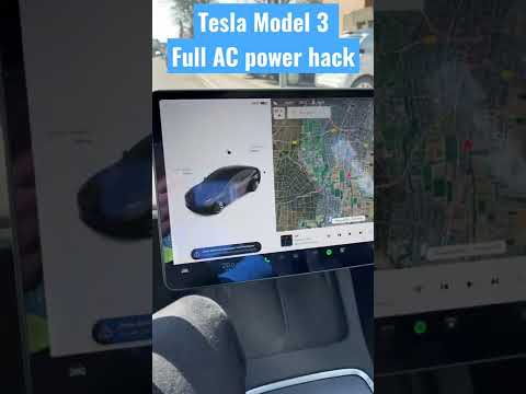 Tesla Model 3 AC air conditioner full power hack