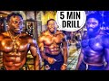 Can a Bodybuilder ( @Fabonevafolds ) finish a Calisthenics Challenge ? | 5 Minute Workout Full Body