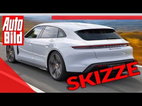 Porsche Taycan Sport Turismo (2020): Auto - Skizze - Elektro - Kombi