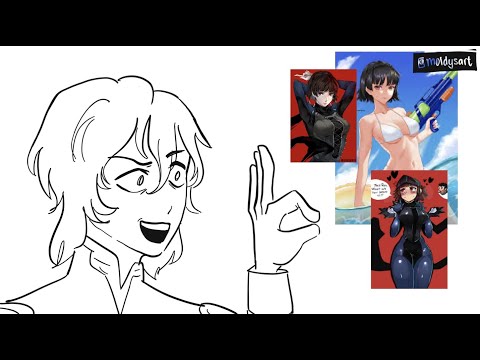 sae nijima is a goth mommy || persona 5 animation