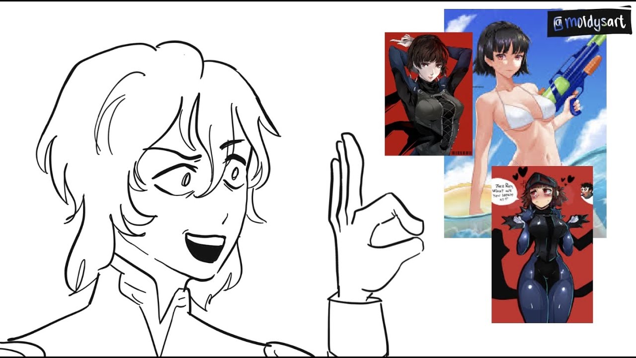 sae nijima is a goth mommy || persona 5 animation