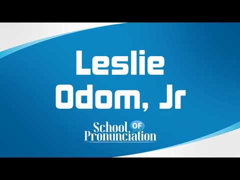 Learn How To Pronounce Leslie Odom, Jr