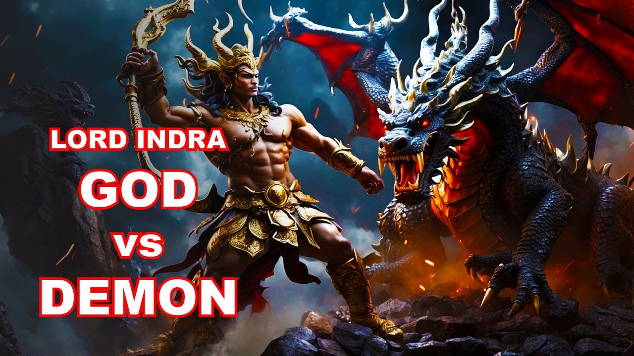 🌩️ Lord Indra: Celestial Weapon Vajra and Epic Battle with Vrita!