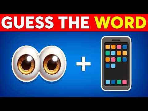 Can You Guess The WORD By Emojis? 🤔 Best Emoji Quiz 2025