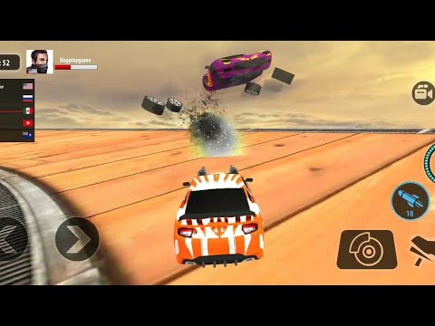 Impossible Car Tracks 3d Update - Orange Car Driving - Demolition Mode - Android Gameplay