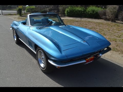 SOLD 1967 Chevrolet Corvette Convertible Marina Blue for sale by Corvette Mike Anaheim