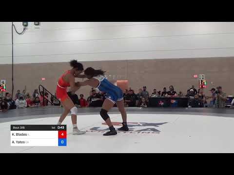62 Kg Rr Rnd 2 - Korina Blades, Il Vs Aliyah Yates, Ca