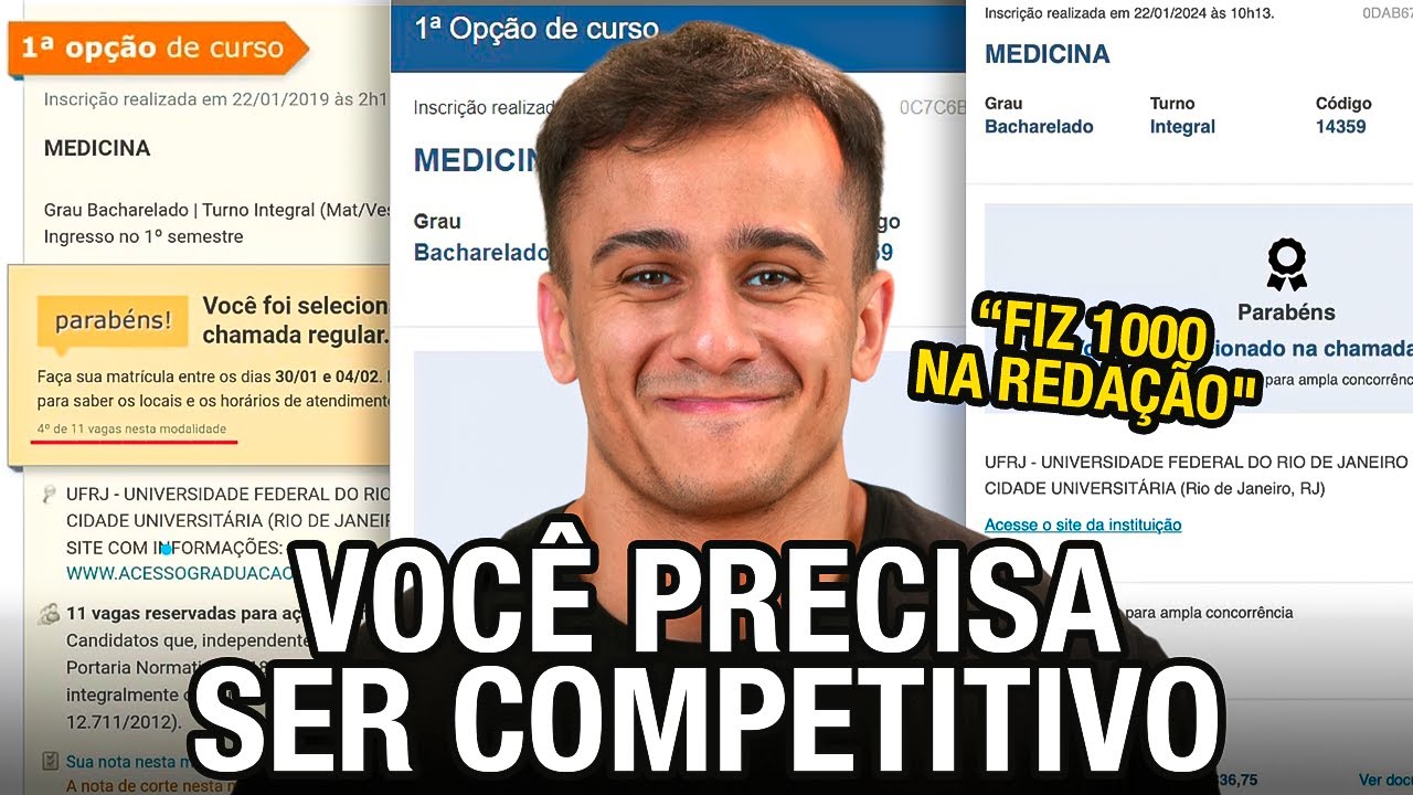 MENTALIDADE COMPETITIVA É OBRIGATÓRIO PRA MEDICINA