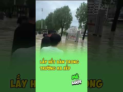 lấy hết bàn trong trường ra xếp | Mê Lướt