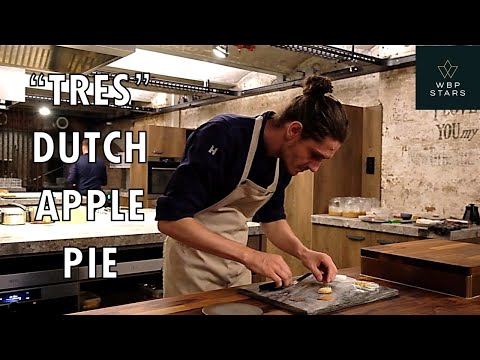 Amazing yeast & sourdough "Dutch Apple Pie" at Tres in Rotterdam, by Chef Michael van der Kroft