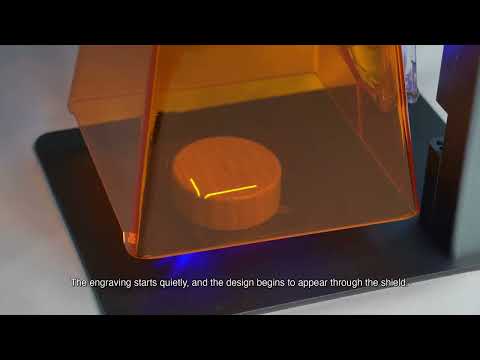 AntBelt G1 round wood keepsake engraving video thumbnail