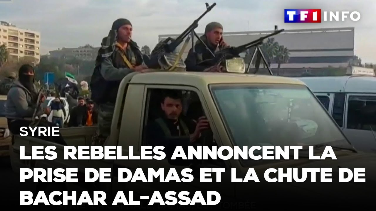 Syrie : les rebelles annoncent la prise de Damas et la chute de Bachar al-Assad ｜TF1 INFO