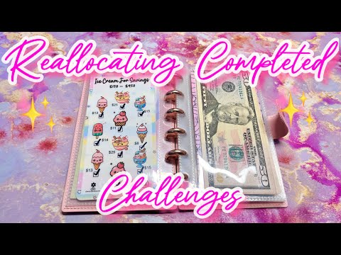 REALLOCATING COMPLETED CHALLENGES | SEPTEMBER 2025 | #howtosavemoney  #cashenvelopesystem