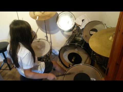 Drummer  Mika 8 yrs  old British / Japanese