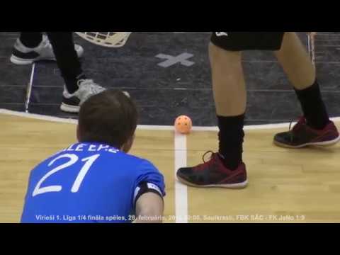 Vīrieši 1. Līga 1/4 fināla spēles, FBK SĀC - FK JeNo 1:9- 1. periods
