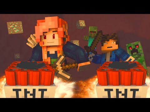 ♫ "MINES BELOW" - MINECRAFT PARODY OF "ALL WE KNOW" BY THE CHAINSMOKERS (ANIMATED MUSIC VIDEO) ♫