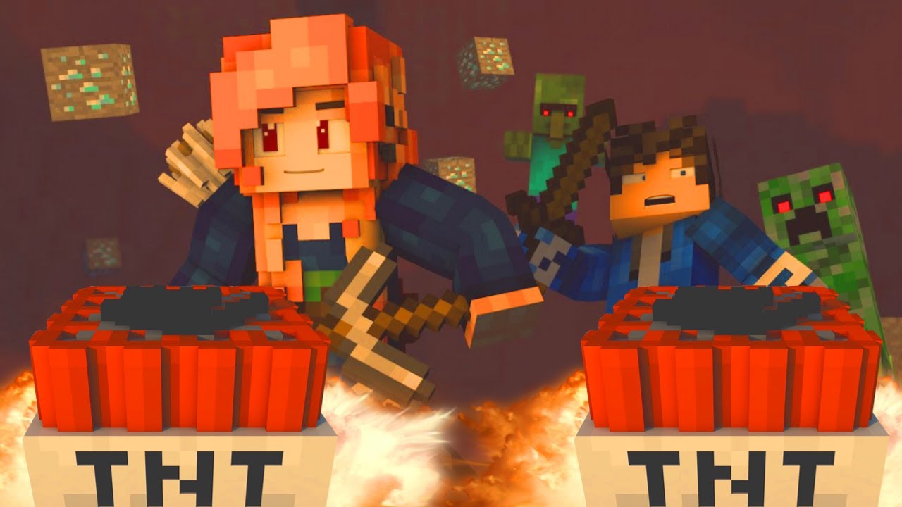 ♫ "MINES BELOW" - MINECRAFT PARODY OF "ALL WE KNOW" BY THE CHAINSMOKERS (ANIMATED MUSIC VIDEO) ♫