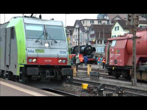 2011-03-12 Güterzüge am Gotthard zwischen Biasca und  Erstfeld - Treni merci sul Gottardo