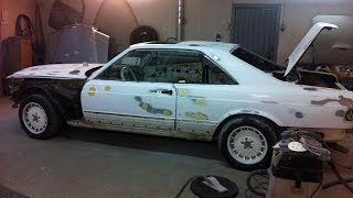 Mercedes-Benz 560SEC renovation tutorial video