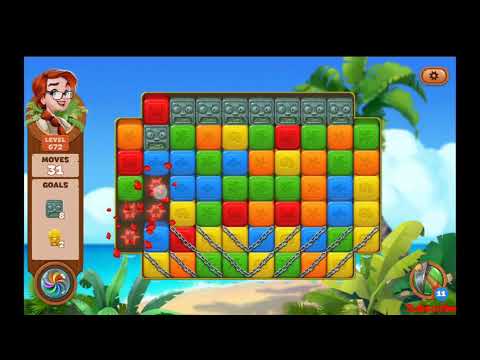 Lost Island Blast Adventure Level 672 NO BOOSTERS - A S GAMING