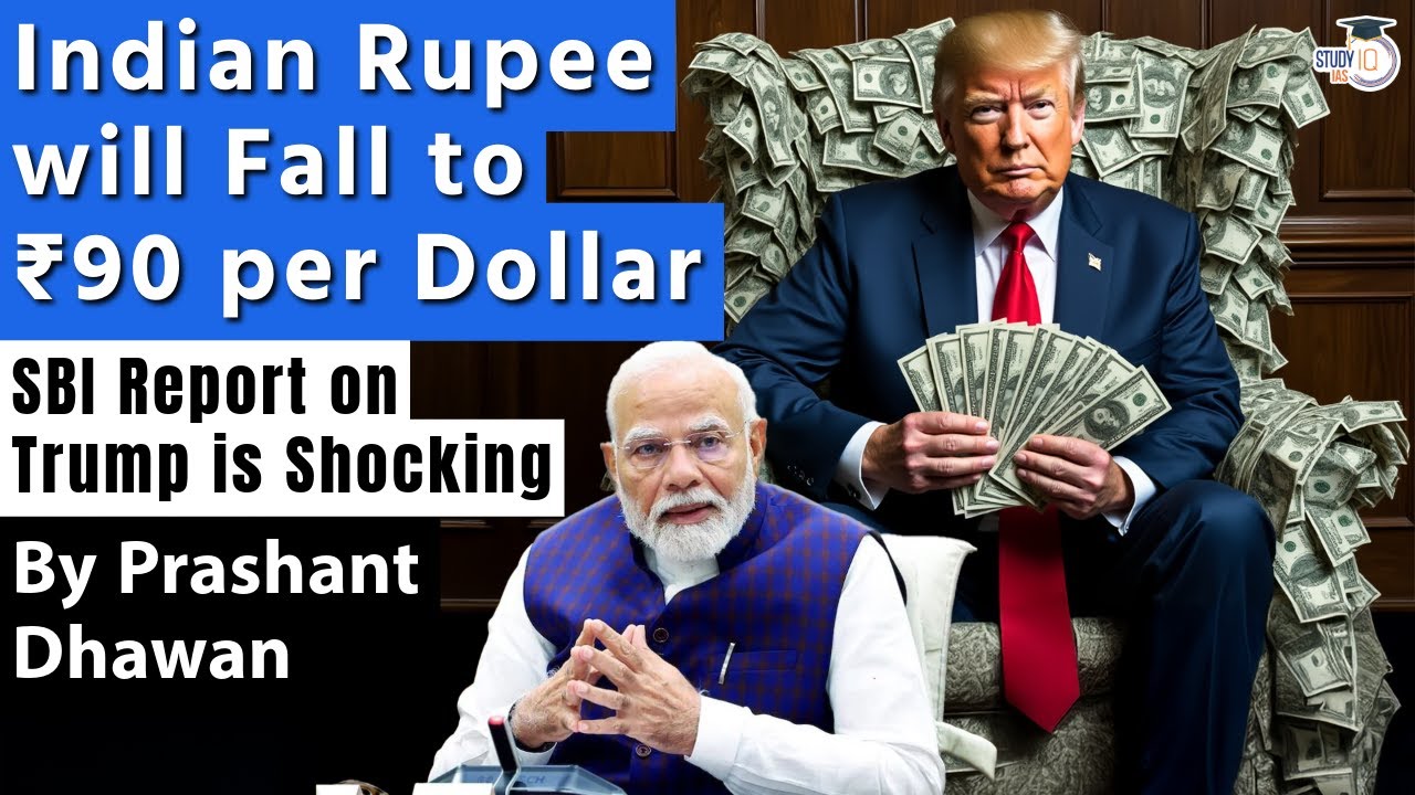 Indian Rupee will Fall to ₹90 per Dollar | SBI Report on Trump is Shocking | By Prashant Dhawan