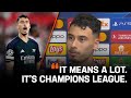 Gabriel Martinelli reacts to scoring on his Champions League debut 🤩 | LiveScore