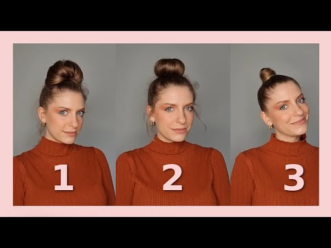 3 EINFACHE DUTT FRISUREN FÜR DÜNNES FEINES HAAR - TUTORIAL