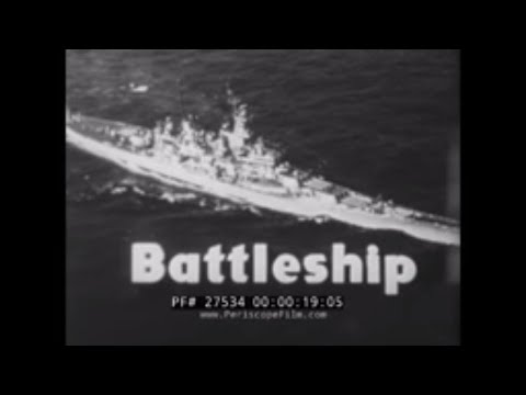 TOUR OF IOWA CLASS  BATTLESHIP USS WISCONSIN BB-64   1950s "ADVENTURE TODAY" TV SHOW 27534