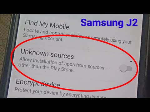 Samsung J2 Unknown Sources Not Working Problem Solve